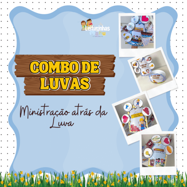 🧤 COMBO DE LUVAS COM HISTÓRIAS DA BÍBLIA