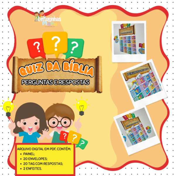📖 QUIZ DA BÍBLIA - PERGUNTAS E RESPOSTAS