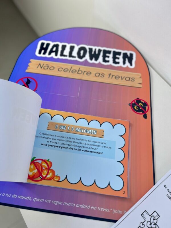 LIVRO DIGA NÃO AO HALLOWEEN 🧡 - Imagem 6