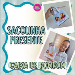 SACOLINHA PRESENTE PÁSCOA  -  CAIXA DE BOMBOM