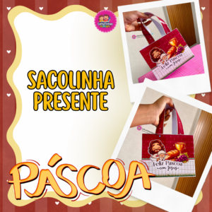 SACOLINHA PRESENTE - FELIZ PÁSCOA COM JESUS