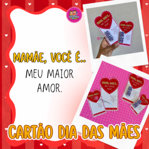 CARTÃO CORAÇÃO DIA DAS MÃES ❤️⬇