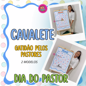 CAVALETE GRATIDÃO PELOS PASTORES 💙⬇