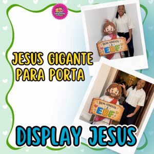 DISPLAY DE JESUS GIGANTE PARA PORTA ❤️