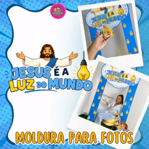 MOLDURA FOTOS LUZ DO MUNDO 💡