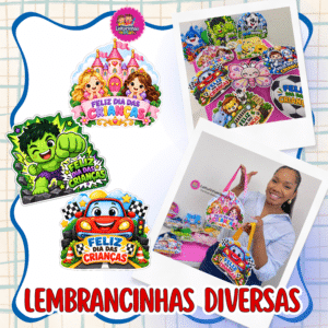LEMBRANCINHAS DIVERSAS PERSONAGENS DIA DAS CRIANÇAS 🎈🍭