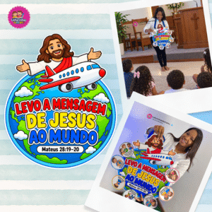 ✈️ KIT PEQUENOS MISSIONÁRIOS – PAINEL INFANTIL DE MISSÕES
