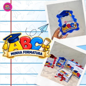 KIT LEMBRANÇAS FORMATURA ABC 🖍️🎨