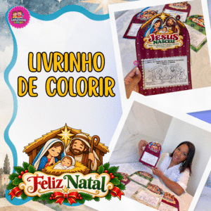 LIVRINHO DE COLORIR – NASCIMENTO DE JESUS ✨